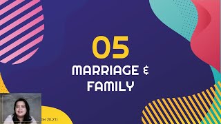 Marriage and Family  Part 5  Understanding the Self [upl. by Marmawke]