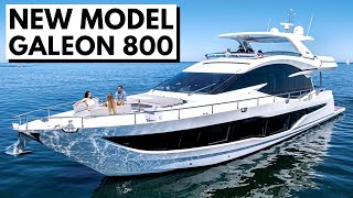 LARGEST EVER BUILT GALEON 800 FLY Brand New Model Motor Yacht Tour amp Specs [upl. by Roehm]