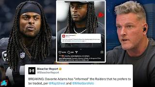 Davante Adams amp The Raiders Reportedly Both Want To Part Ways  Pat McAfee Reacts [upl. by Alvan]