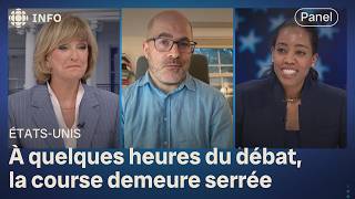 À la veille du débat présidentiel aux ÉtatsUnis le point sur la campagne électorale  24•60 [upl. by Htaek]