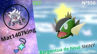 JUSTE 4 RENCONTRES POUR BARGANTUA DE HISUI SHINY Hisuian Basculin sur LPA Live Reaction [upl. by Ashatan]