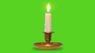 Antique Candle Green Screen [upl. by Seraphine]