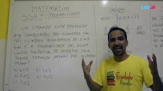 SSA3 Professor Ricardo Rocha responde questão de probabilidade [upl. by Enaj]