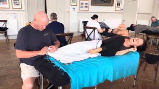 Intense foot massage reflexology and Raynor massage class in London [upl. by Kyne414]