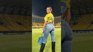 Georgina Rodriguez ensured all eyes were on her at the stadium 🏟️😯 ll ronaldo georgina shorts [upl. by Brandenburg224]