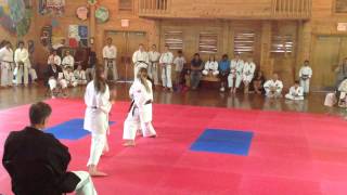 Heian Godan Bunkai  Team Kata Ontario Girls  IKD World Camp Tournament 2014 Shotokan [upl. by Virgie]