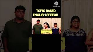 TOPIC BASED ENGLISH SPEECH english topic speech esl [upl. by Fidellas]