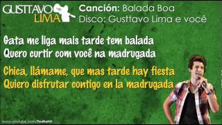 Gusttavo Lima  Balada Boa Letra en EspañolPortugués  YouTubeflv [upl. by Hanford]