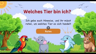 Tiere lernen für Kinder  Welches Tier bin ich [upl. by Sylram191]