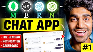 MERN Chat App using ReactJS Express NodeJS MongoDB and SocketIO Part 1  PLACEMENT PROJECT [upl. by Annatsirhc]