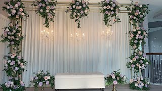 DIY Floral Stand Backdrop [upl. by Donahue]