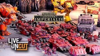 Legions Imperialis Live and Uncut Blood Angels vs Solar Auxilia 1000pts [upl. by Oinigih221]