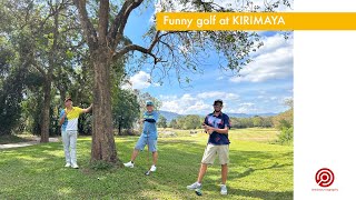 Funny golf at KIRIMAYA khao yai [upl. by Annim]