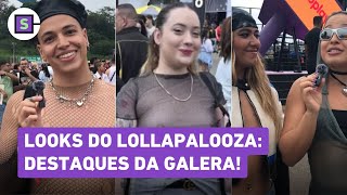 Lollapalooza Looks do público têm peitos livres inspiração em Luísa Sonza e transparências [upl. by Netneuq]