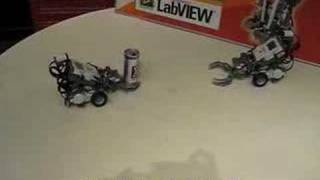 2 NXT TriBot demonstration [upl. by Boorman]