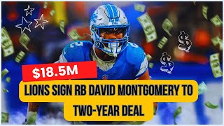 Lions sign running back David Montgomery to twoyear 185 million extension [upl. by Hillhouse]