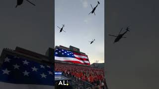 Todays fly over at JordanHare Stadium for Auburns seasonopener vs Alabama AampM USA USA 🇺🇸🫡 [upl. by Acirea744]