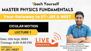 Cicular Motion  Lecture 1 [upl. by Drofub]