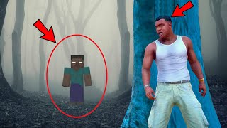 Evil MINECRAFT Monster Fight AND Destroys Los Santos In GTA 5  Epic Battle [upl. by Itsyrk]