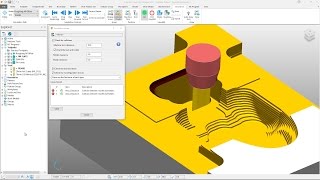 ViewMill Stock Simulation  PowerMill 2018 [upl. by Lemart]