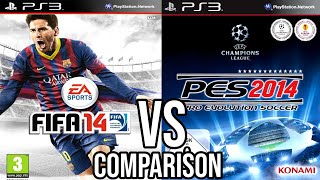 FIFA 14 Vs PES 2014 PS3 [upl. by Ennaira]