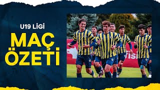 MAÇ ÖZETİ Fenerbahçe 41 Corendon Alanyaspor U19 Elit A Ligi 1 Grup [upl. by Meggy]