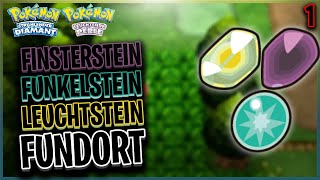 FINSTERSTEIN FUNKELSTEIN amp LEUCHSTEIN Fundort in Pokémon Strahlender Diamant amp Leuchtende Perle [upl. by Myrilla]