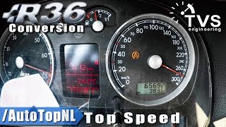 VW Golf R32  R36 SUPERCHARGED 415HP  0270kmh ACCELERATION amp TOP SPEED by AutoTopNL [upl. by Elkin415]