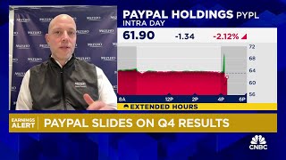 PayPal slides on Q4 results [upl. by Boarer]