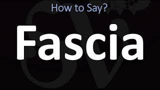 How to Pronounce Fascia CORRECTLY [upl. by Hindorff361]