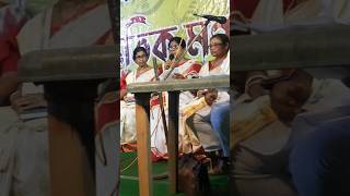 Madhur Madhur Dhwani Baje  Rabindra Sangeet shortvideo durgapuja stageshow [upl. by Essej914]