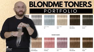 BLONDME TONERS 101 Swatches Shade Portfolio amp Best Uses  Schwarzkopf Professional [upl. by Elva826]