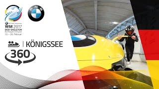 Bobs Experience in 360 Degree  BMW IBSF World Championships 2017 [upl. by Ffirahs]