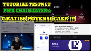 TUTORIAL GARAP TESTNET BLOKCHAIN LAYER 0 PWRCHAIN GRATIS POTENSI JP AMANKAN SER [upl. by Adin]