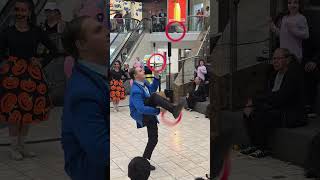 Juggling act at the Stamford Town Center in Connecticut Part 2 [upl. by Ecidnak]