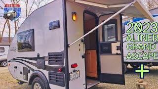 EXPLORE This tiny trailer with a toilet the 2023 Aliner GRAND ASCAPE [upl. by Cadman]