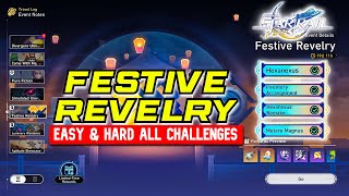 Festive Revelry Event Guide Easy amp Hard All Challenges Honkai Star Rail v25 [upl. by Elleryt]