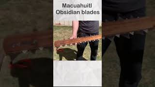 Macuahuitl Unveiled The Aztec Sword’s Secrets [upl. by Ahtekal611]