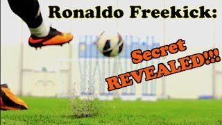 CRISTIANO RONALDO  Knuckle Ball Free Kick Tutorial  The F2 [upl. by Occor]