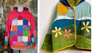 quilted jacket design idea Patchwork [upl. by Gilemette]