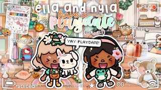 Ella and Nyla have a PLAYDATE 🎨🎃🌷 ౨ৎ˚⟡˖  VOICED  Toca Boca Roleplay [upl. by Attenov138]