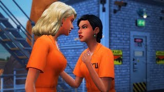 PRISON LOVERS ESCAPE JAIL  Sims 4 Story [upl. by Eyeleen]