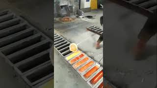 Copper ingot pouring process [upl. by Eek124]