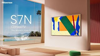 Hisense S7N Canvas TV unveiled as a cheaper alternative to Samsung’s The Frame [upl. by Oberstone]