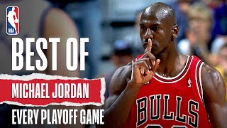 Best of Michael Jordan’s Playoff Games  The Jordan Vault [upl. by Adur237]