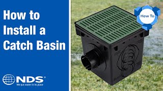 How to Install a Catch Basin to Capture RunOff  NDS Drainage Systems [upl. by Inttirb170]