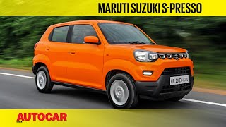 Maruti Suzuki SPresso  First Drive Review  Autocar India [upl. by Wearing]