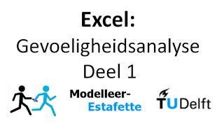 Excel Gevoeligheidsanalyse Deel 1 [upl. by Elyad]