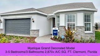 New Home Clermont Florida Serenoa Lakes Community Mystique Grand Model by Pulte Homes [upl. by Onaicul957]