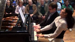 Ravel  Rapsodie Espagnole Four Hands I Prelude a la nuit [upl. by Ahsii]